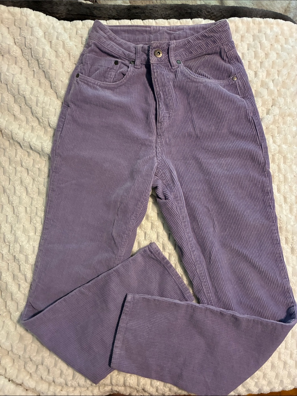 NWOT RAGGED Lilac Corduroy Straight-Leg Pants